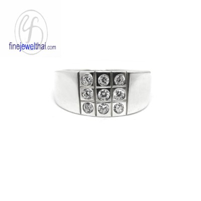 แหวนทองคำขาว แหวนเพชร แหวนแต่งงาน แหวนหมั้น - R1023DWG-9K